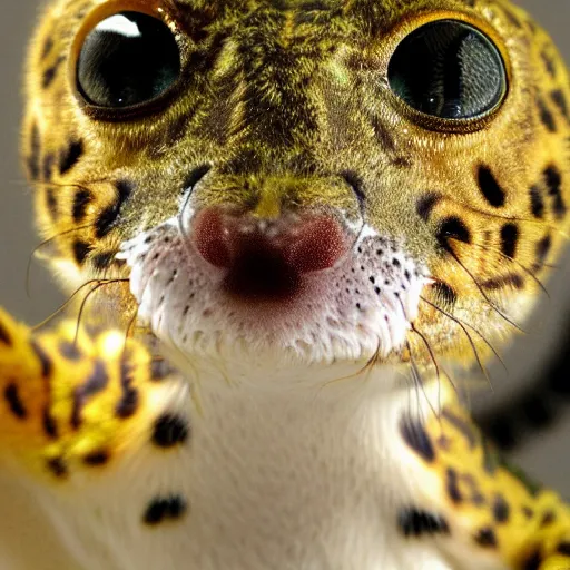 Image similar to a leopard gecko furry