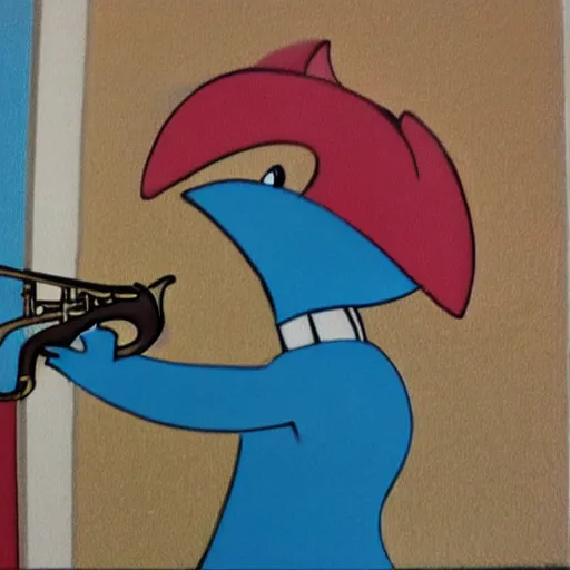 Prompt: birdo playing the saxophone