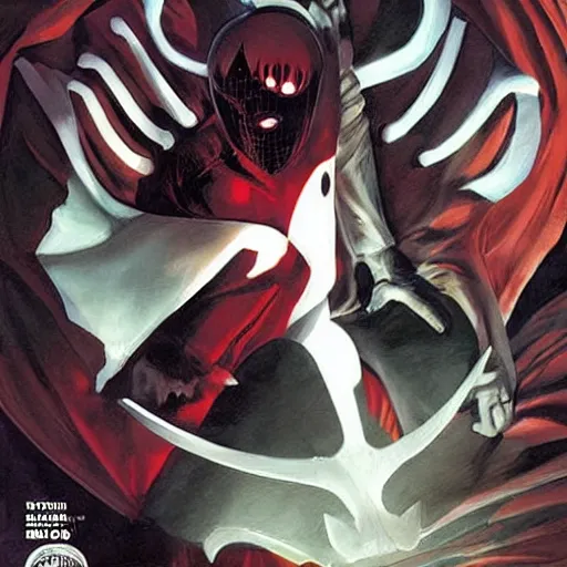 Prompt: comic book cover for'hollow knight ', art by alex ross