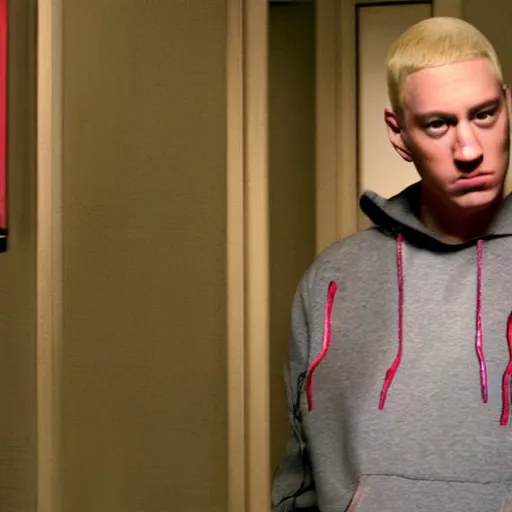 Prompt: Eminem in the pixar film,