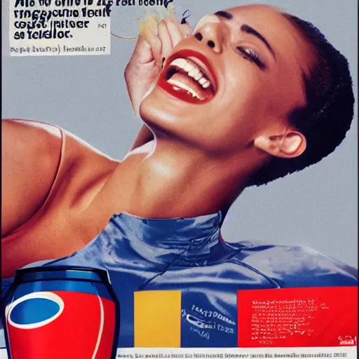 Image similar to a 1990's advertisement for pepsi