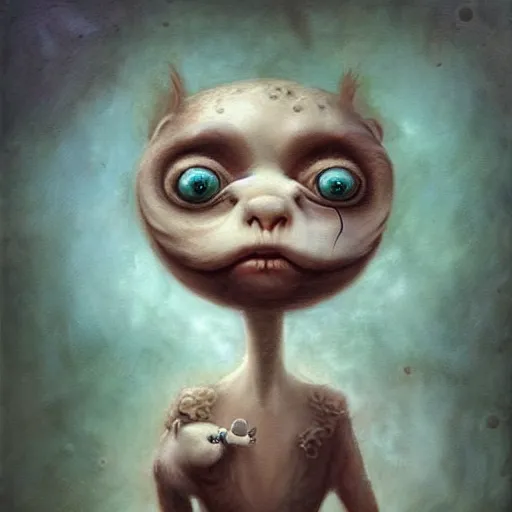 Image similar to a weird surreal and whimsical creature, fantasy concept art by nicoletta ceccoli, mark ryden, lostfish, max fleischer