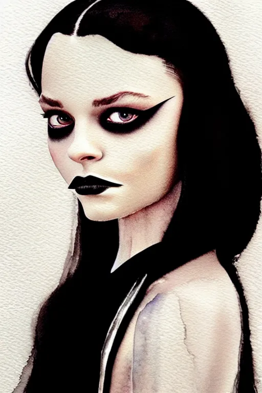 prompthunt: hyper realistic pencil and ink drawing of a cute goth