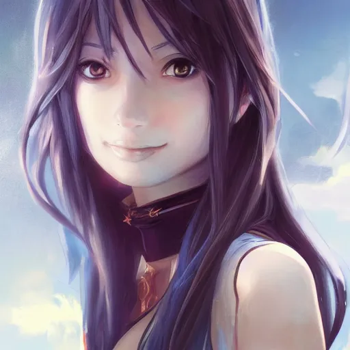 Image similar to anime portrait of kristin kreuk by Stanley Artgerm Lau, WLOP, Rossdraws, James Jean, Andrei Riabovitchev, Marc Simonetti, and Sakimichan, trending on artstation