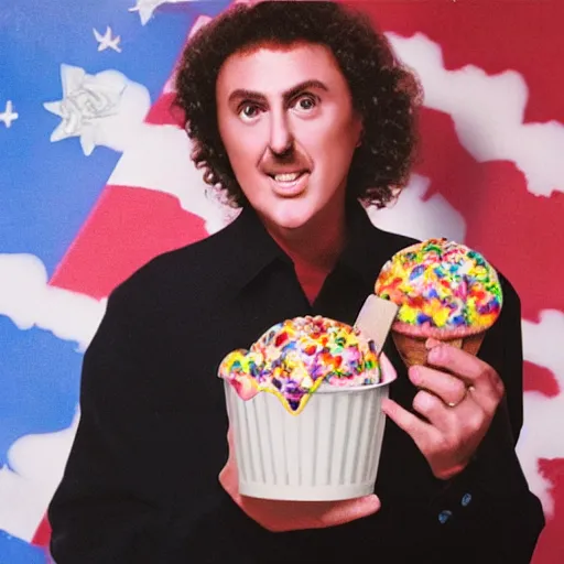 Image similar to weird al ice cream