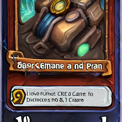 Image similar to car engine, car parts concept, Hearthstone card, realistic style