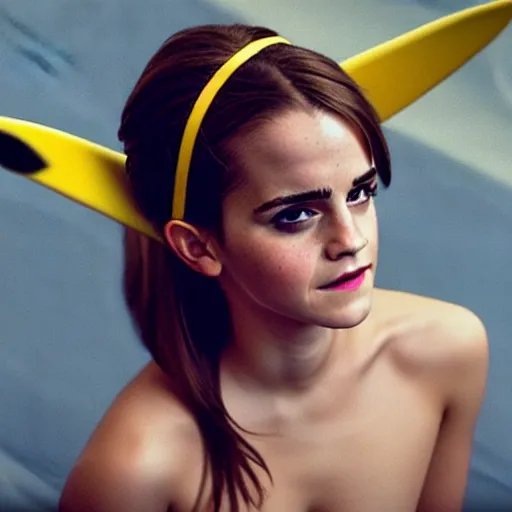 Image similar to photo of emma watson as pikachu