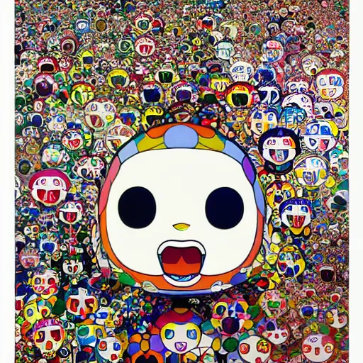 Prompt: things hidden inside my head by takashi murakami, superflat, pop culture, colorful, intricate, hyper detailed