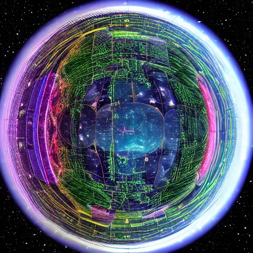 Image similar to universe inside sphere, highly detailed