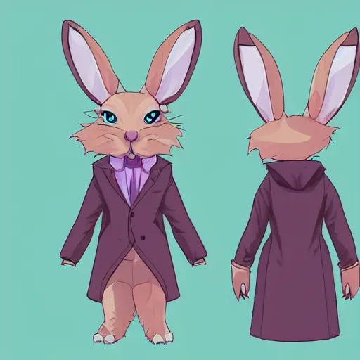 Image similar to aesthetic rabbit fursona portrait, commission of a anthropomorphic rabbit on fire, fursona wearing stylish clothes, winter armosphere, pastel simple art, low poly