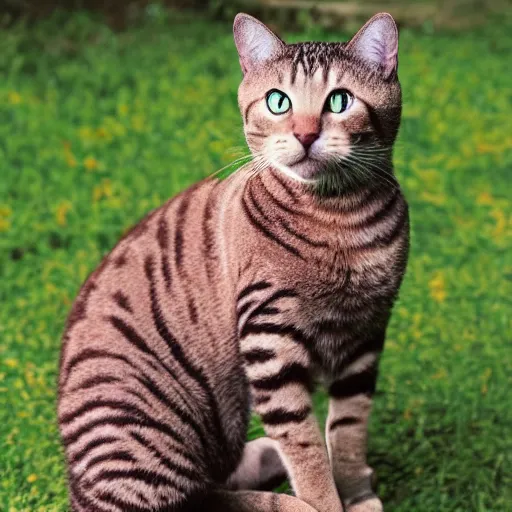Image similar to First human cat hybrid, circa 2020, photography from nature magazine