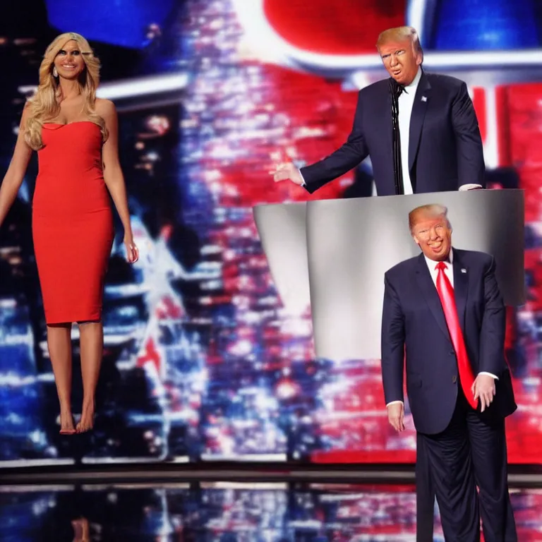 Image similar to donald trump as a contestant on America's Got Talent