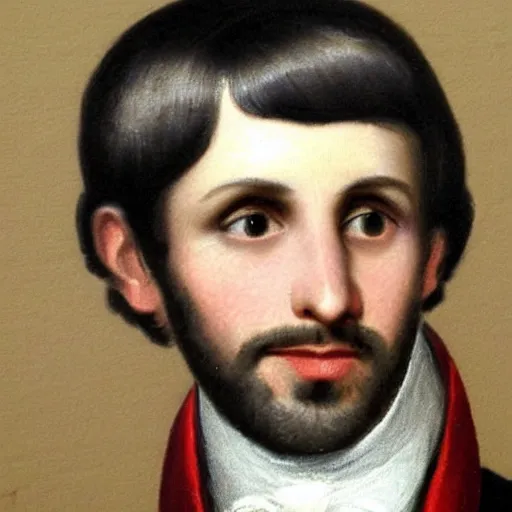 Prompt: regency era painting of a young ringo starr without beard