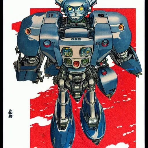 Image similar to prompt : portrait of mecha painted in miyazaki color style drawn by katsuhiro otomo and takato yamamoto, inspired by fables, china doll face, smooth face feature, intricate oil painting, high detail, sharp high detail, manga and anime 2 0 0 0