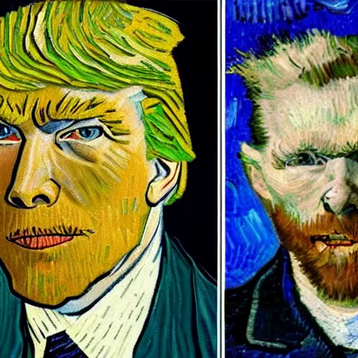 Image similar to donald trump van gogh