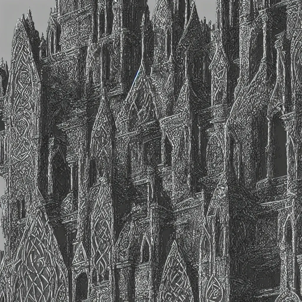 Image similar to tall fantasy celtic castle, 4 tall towers, photorealistic, hyper detailed, hohenzollern castle, close up