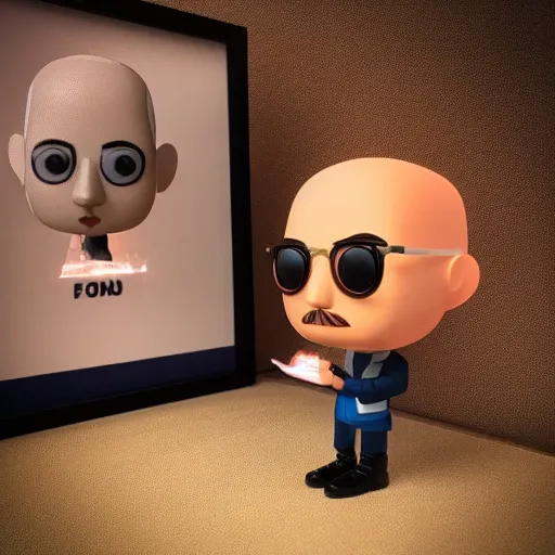 Image similar to “ very very intricate photorealistic photo of a jeff bezos funko pop, detailed studio lighting, award - winning crisp details ”