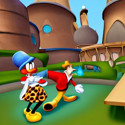 Prompt: Disney's toontown online