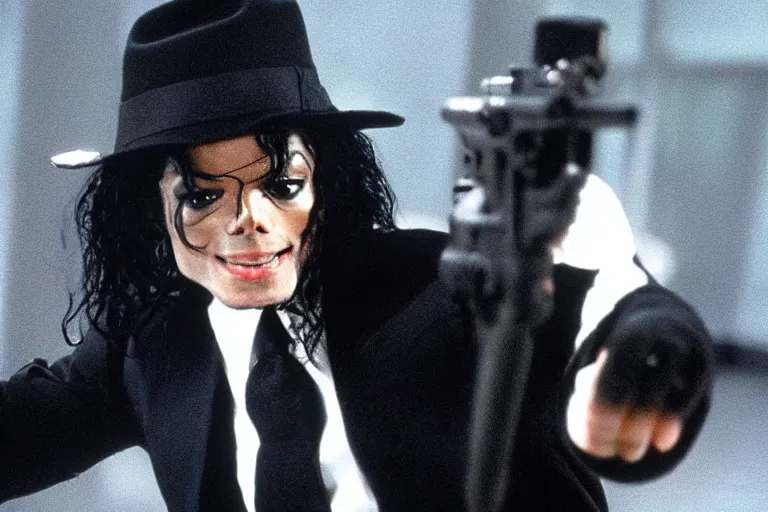 Image similar to michael jackson as agent m with straight fringe hair inside the men in black iii