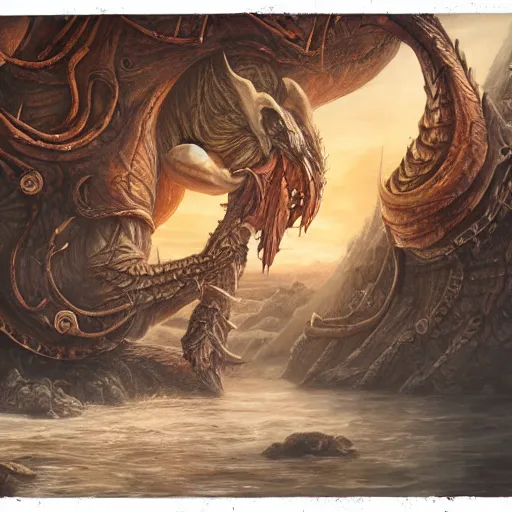 Image similar to Colossal rat, elden ring boss, matte painting, detailed, elden ring, oil on canvas