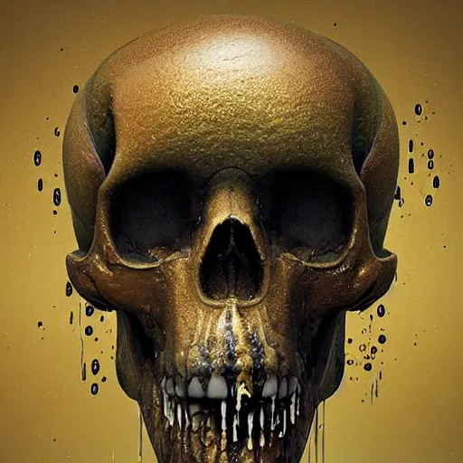 Image similar to portrait_of_a_melting_skull._intricate_abstract._intricate_artwork._by_Tooth_Wu_wlop_beeple_dan_mumford._octane_render_trending_on_artstat