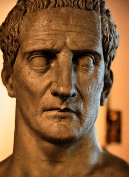 Image similar to a full portrait photo of julius caesar, f / 2 2, 3 5 mm, 2 7 0 0 k, lighting, perfect faces, award winning photography.