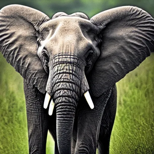 Image similar to photograph of elephant by michael snedic, award winning