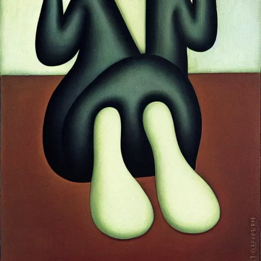 Image similar to abaporu by tarsila do amaral but the foot is wearing shoes.