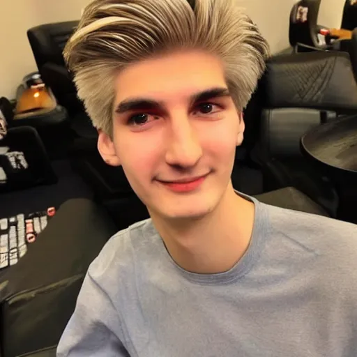 Image similar to really handsome gigachad xqc gigachad gambling : : realistic : : 1 dslr : : 1 - - quality 2