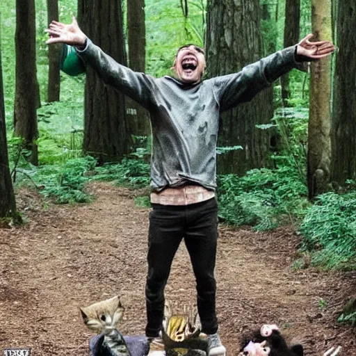 Image similar to funniest and happiest picture in the forest