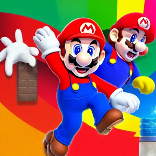 Image similar to super gay Mario