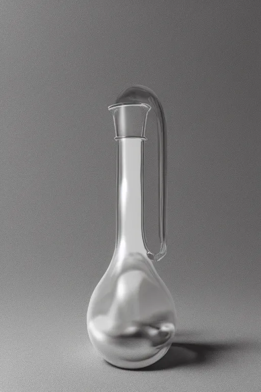 Image similar to klein bottle, 3 d render, octane render, blender, maya, white background, raytracing