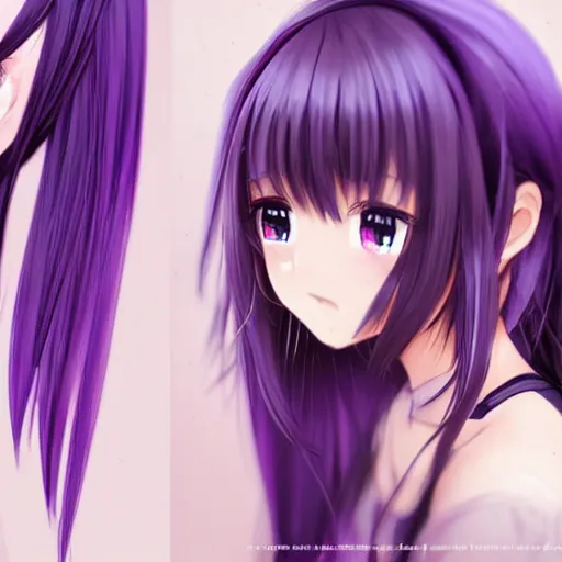 Prompt: 3D advanced digital art, a very cute anime girl wearing a high school outfit+ full body, very long violet hair, purple eye, eyepatch on right eye, full round face :: cinematic lighting, mid-shot, highly intricately detailed, trending on pixiv :: Steven Artgerm Lau, WLOP, RossDraws, RuanJia, James Jean, Andrei Riabovitchev, Totorrl, Marc Simonetti, Visual Key, and Sakimichan