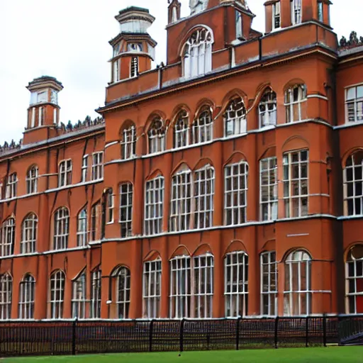 Image similar to Royal Holloway Building, winter