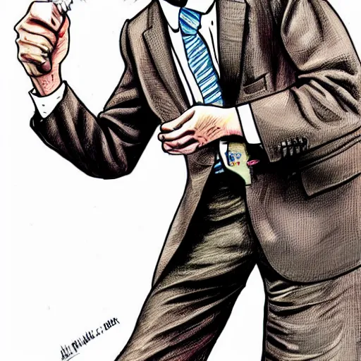 Prompt: The Artwork of R. Crumb and his Cheap Suit Saul-Goodman-Better-Call-Saul, pencil and colored marker artwork, trailer-trash lifestyle