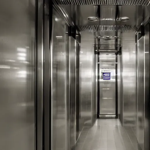 Prompt: inside elevator