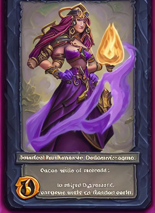 Prompt: hearthstone card art of Goddess of death