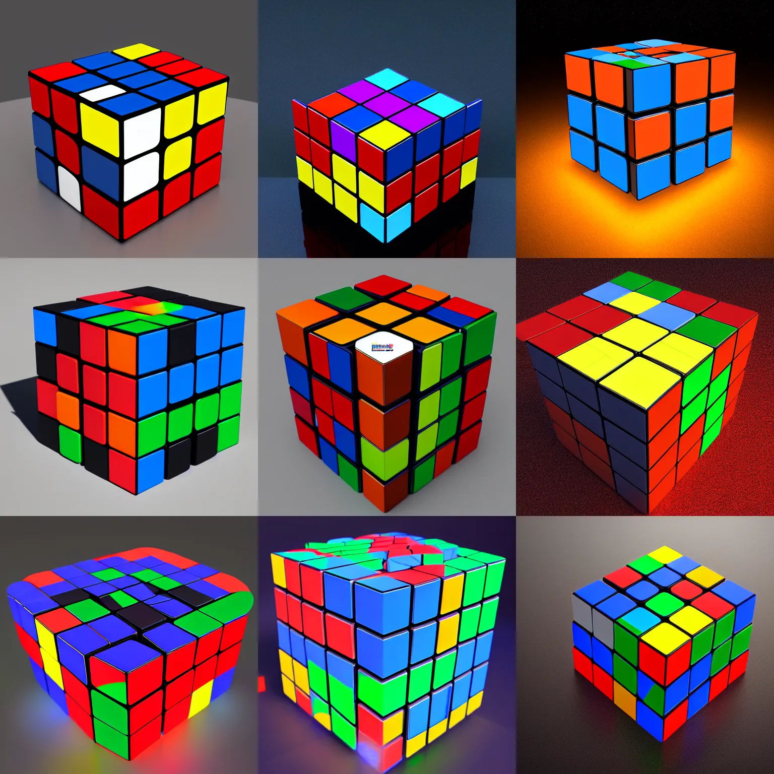 Prompt: Rubik's cube of the universe, 8k, volumetric lighting, artstation