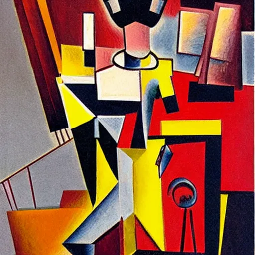 Image similar to Samuel Veksler Jazz Party Cubism