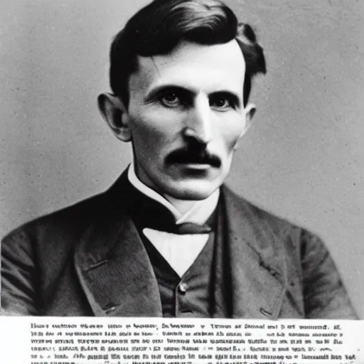 Image similar to nikola tesla next to elon musk photography 1 9 0 0