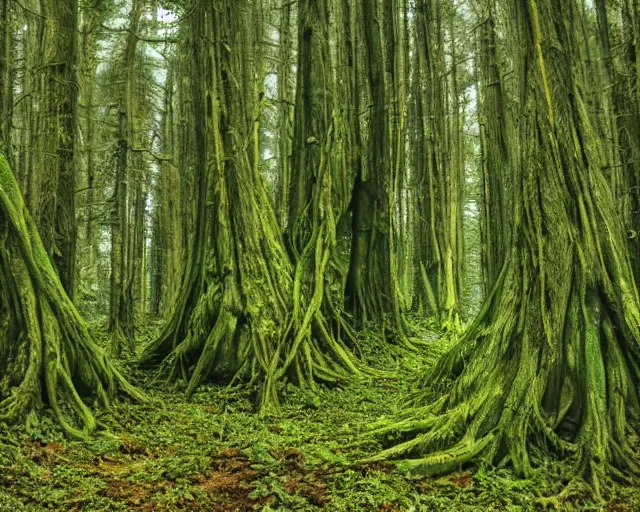 Image similar to alien forest