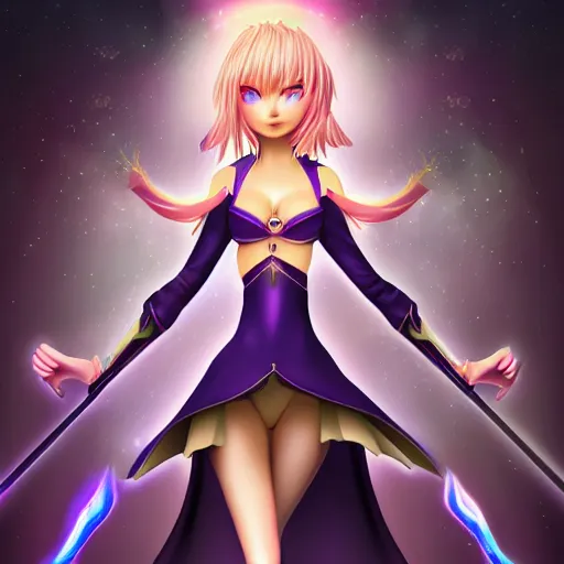 Image similar to beautiful dark magician girl, full body, mystical, ultra detailed, 4k