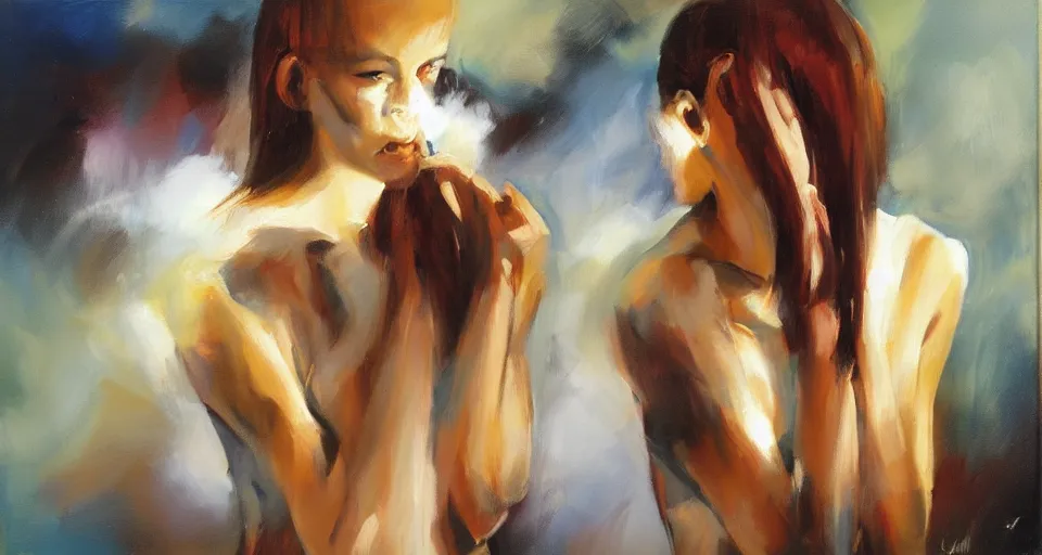 Image similar to the two complementary forces that make up all aspects and phenomena of life, by Emilia Wilk