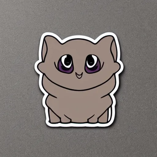 Image similar to cute chubby sphinx cat sticker