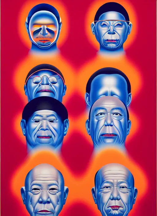 Image similar to sweating men by shusei nagaoka, kaws, david rudnick, airbrush on canvas, pastell colours, cell shaded, 8 k