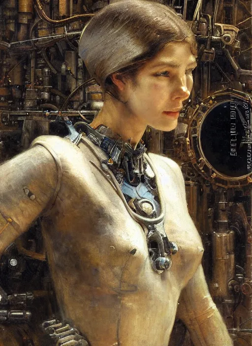 Image similar to a portrait of a mechanical woman, by h. r. giger, detailed by gaston bussiere, bayard wu, maxim verehin, greg rutkowski, masterpiece, sharp focus, cinematic lightning