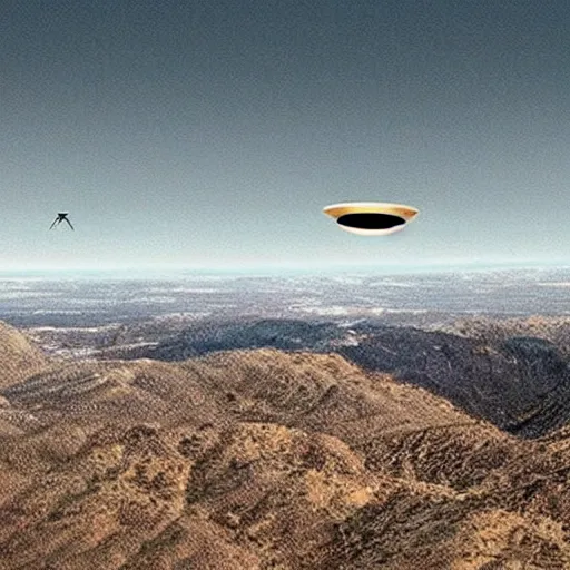 Prompt: picture of a ufo taken with a cell phone