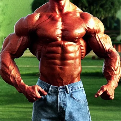 Prompt: skinny arnold schwarzenegger