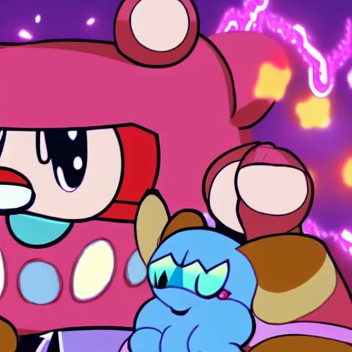 Image similar to Kirby in Freddy Fazbear's Pizzeria