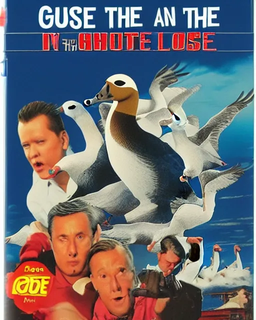 Prompt: 'Goose on the Loose!' blu-ray DVD case still sealed in box, ebay listing